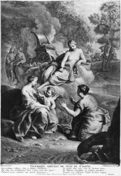 Telemachus verlässt die Insel Kalypso, Illustration aus 